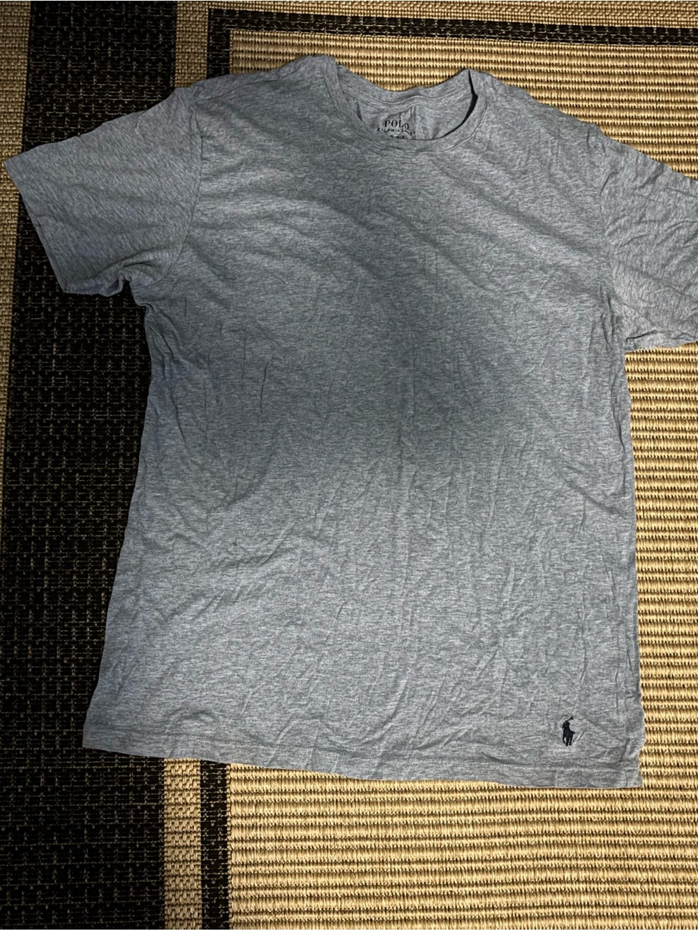Polo by Ralph Lauren Heather Gray Short Sleeve Crew Tee with Pony Logo